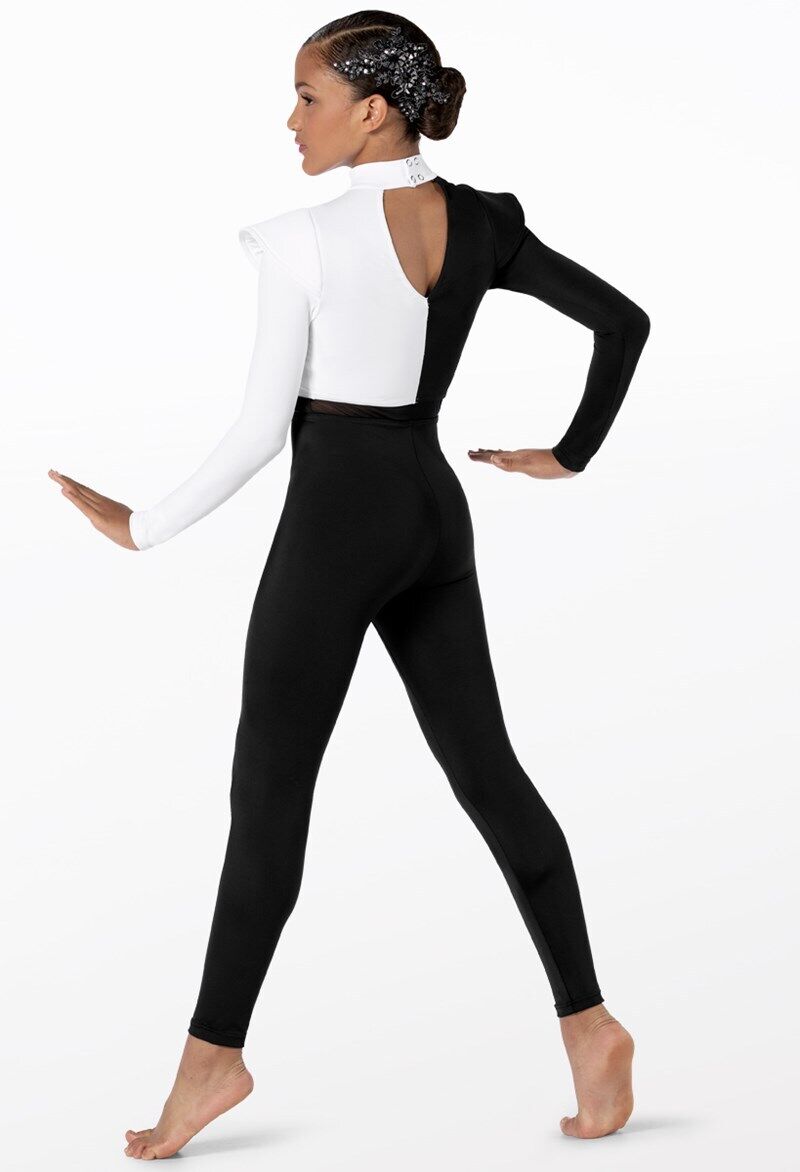 Pre-Owned Costume Weissman 14352 Medium Adult White Unitard Jazz Modern
