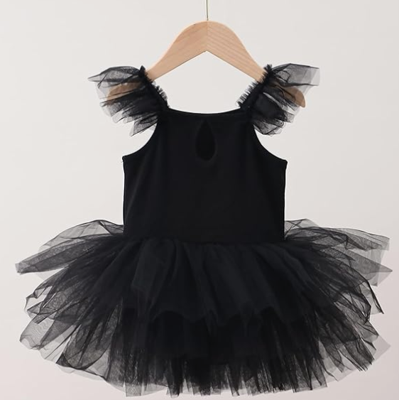 Pre-Owned Leotard Tutu Dress TutuKK   Small Child Black  Ballet Tap
