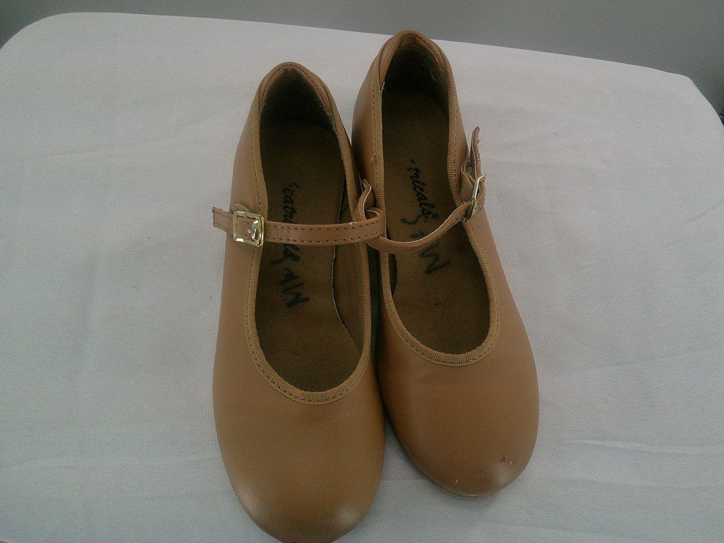 Pre-Owned Tap Shoes Theatricals Kids 12.5M Mary Jane Man Made Buckle Student