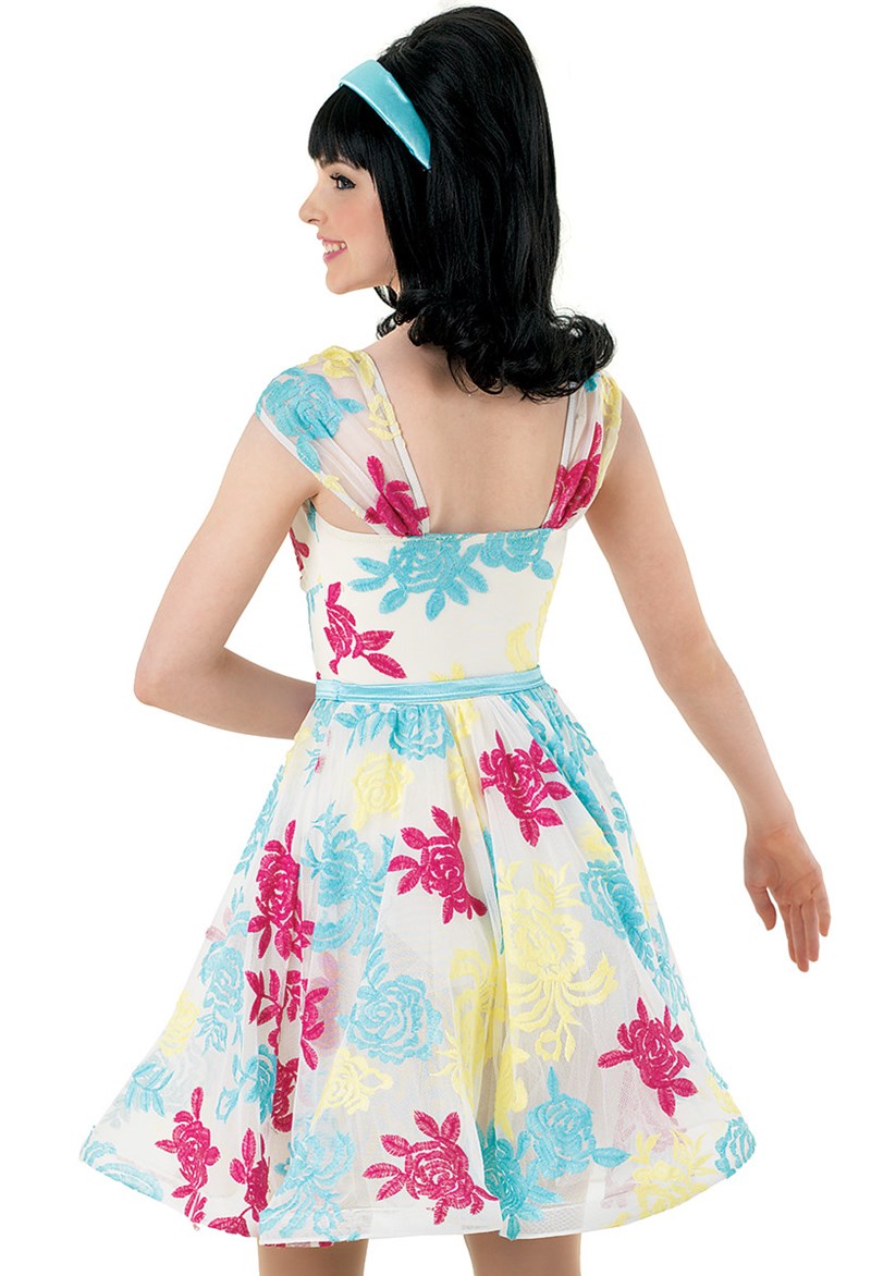 Pre-Owned Costume Weissman  9553 Medium Adult Pink 60's Dress Jazz Tap  Hair Spray