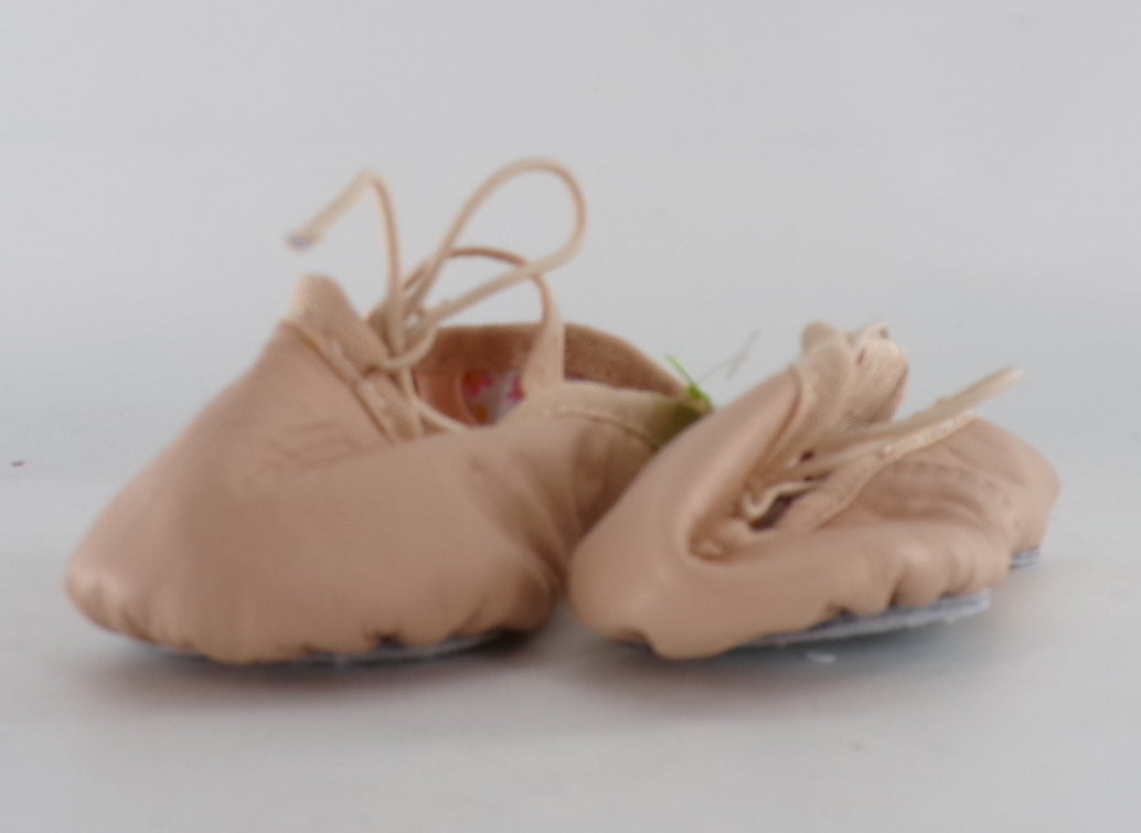 Pre-Owned Ballet Shoes Capezio Toddler 6M Tie Drawstring Leather Single Strap Full Sole