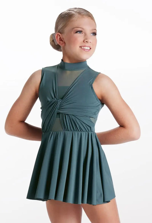 Pre-Owned Costume Weissman 13425 Small Adult Green Dress Lyrical Sequin