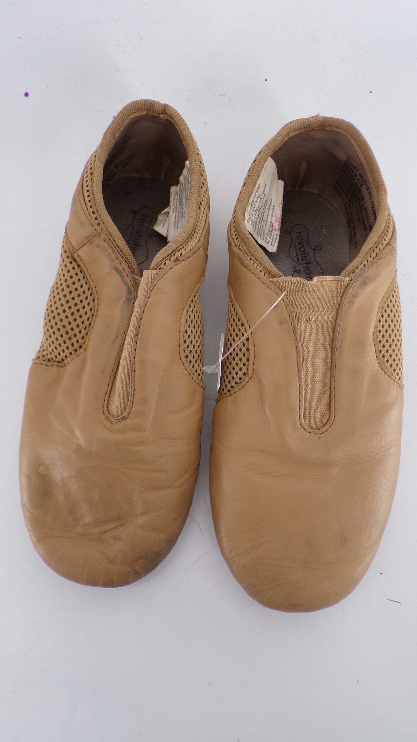 Pre-Owned Jazz Shoes Revolution Adult 6 Pull On Leather  Split Sole