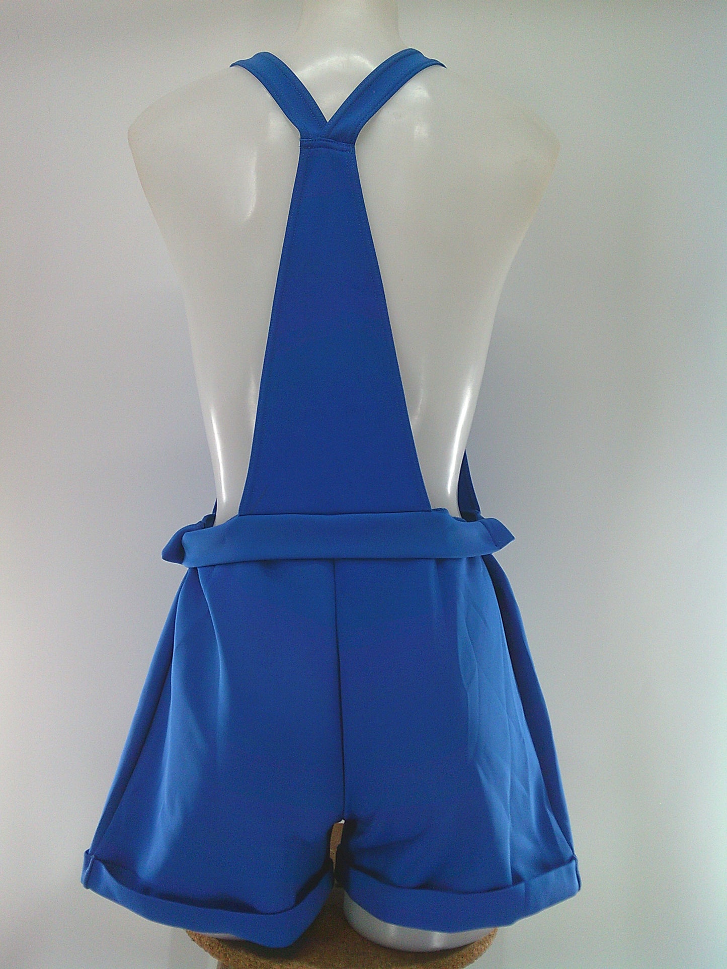 Pre-Owned Costume Weissman 12211 Medium Adult Blue Overalls Jazz Tap Sequins Minion