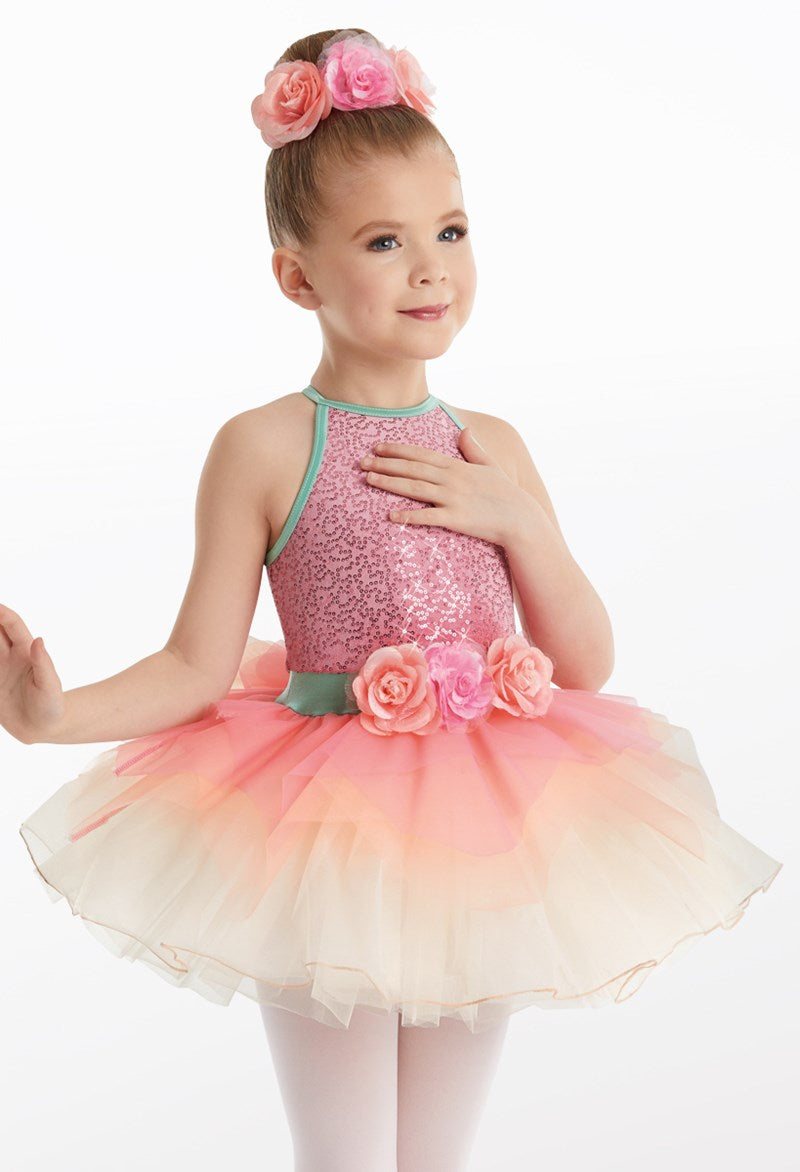 Pre-Owned Costume Weissman  11555 Small Child Pink Tutu Ballet Sequin