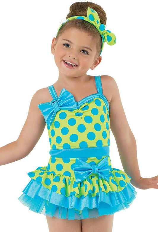 Pre-Owned Costume Weissman  9350 Small Child Turquoise  Jazz