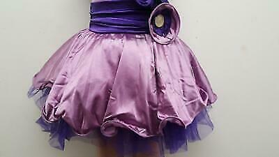 Pre-Owned Costume Weissman  6826 Small Child Purple Puffy Dress Jazz Sequin