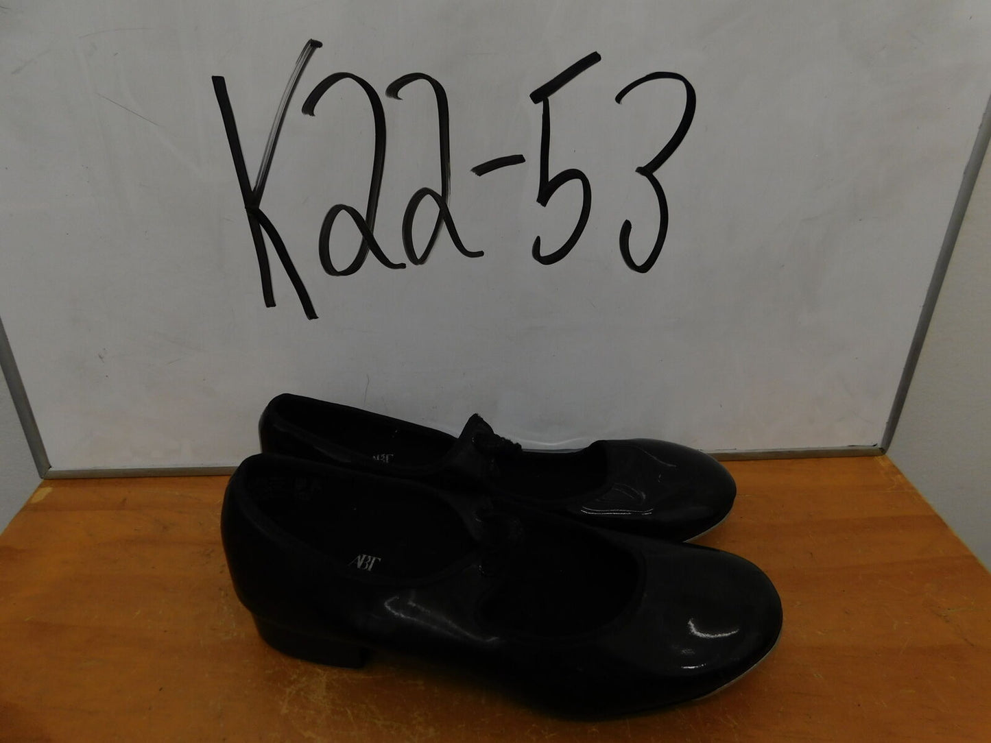 Pre-Owned Tap Shoes Dance Time Adult 5.5M Tyette Leather Elastic Student