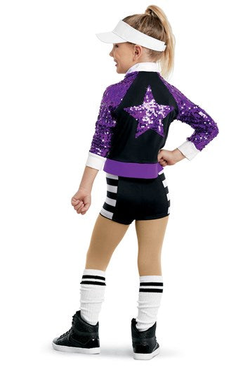 Pre-Owned Costume Weissman  10952 Large Child Purple  Hip Hop