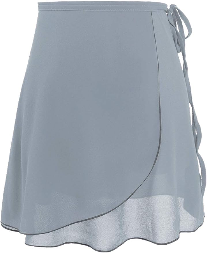 Pre-Owned Wrap Skirt Mirella Adult Slate Gray Blue Ballet Pointe