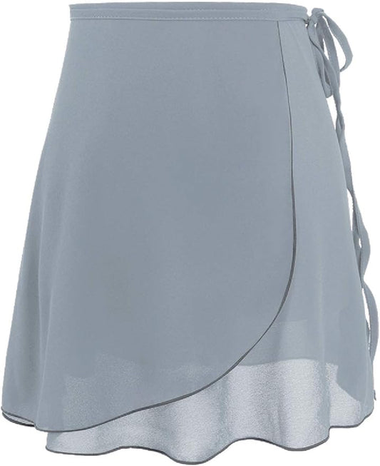 Pre-Owned Wrap Skirt Mirella Adult Slate Gray Blue Ballet Pointe