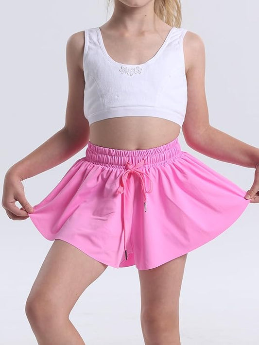 Pre-Owned Flyaway Shorts Pink Small Adult Perfect for Dance Cheer or Gymnastics