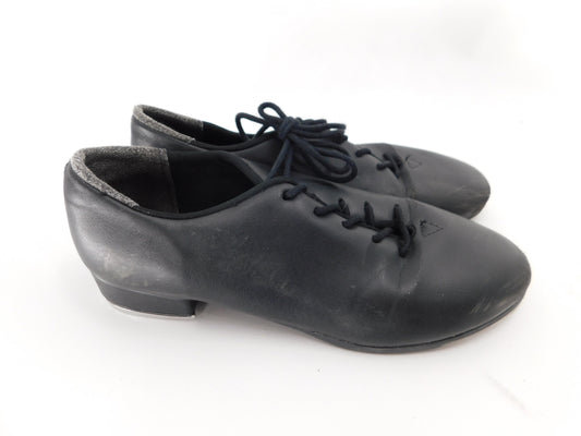Pre-Owned Tap Shoes SoDanca Adult 2.5M Oxford Leather Lace Up Student