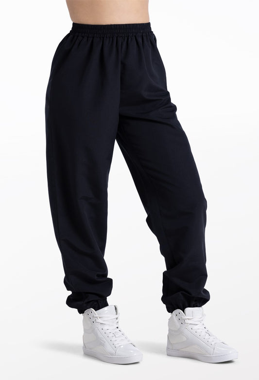 Pre-Owned Pants Balera 14308 Medium Child Black Hip Hop Clogging Tap