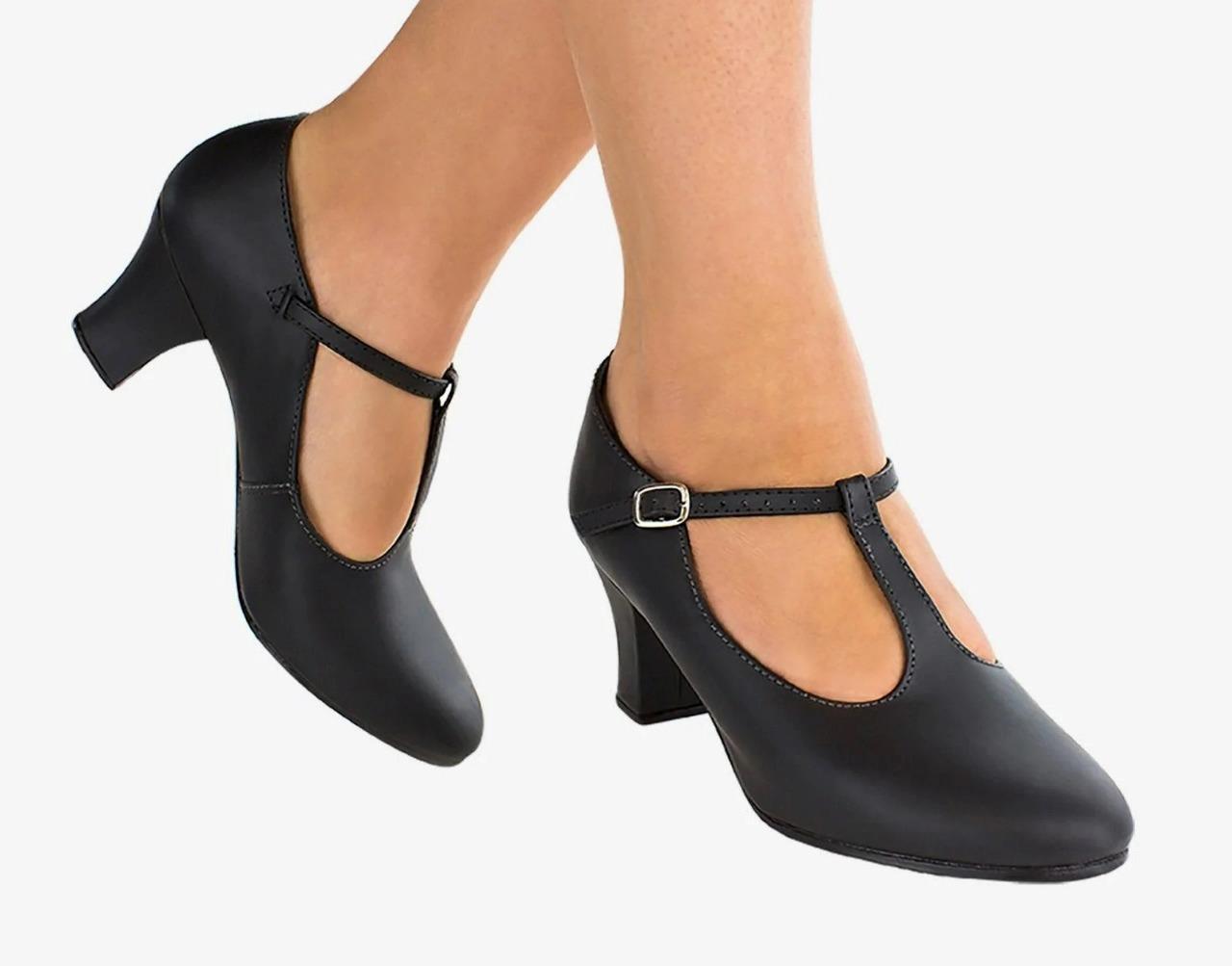 NEW Character Shoes So Danca CH40 Chrissie 2" Heel T Strap