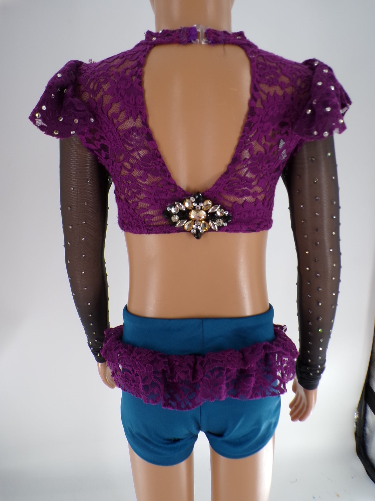 Pre-Owned Costume Reverence   Small Child Teal  Jazz