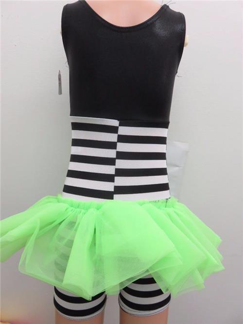 Pre-Owned Costume Weissman  5916 Medium Adult Lime Tutu Dress Hip Hop