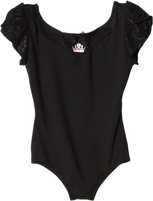 NEW Capezio Disney Princess Leotard Pink or Black DP311C Puff Sleeve
