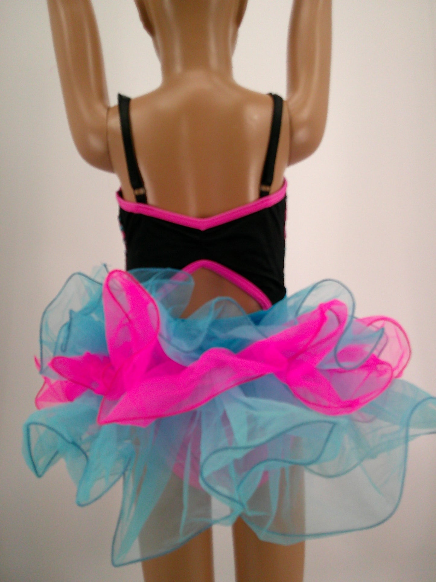 Pre-Owned Costume Gallery  15326 Small Child Pink Fringe Jazz Sequin 1