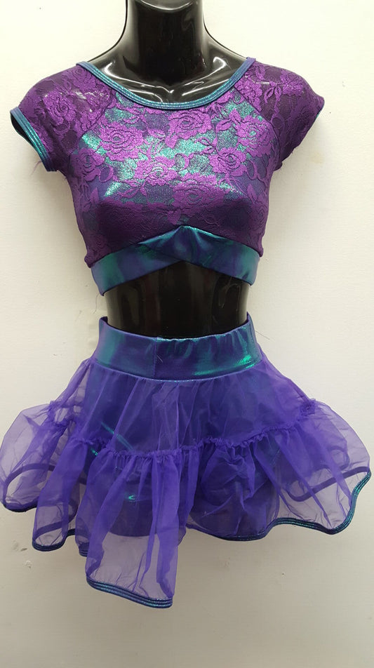 Pre-Owned Costume Curtain Call  J5308 Small Child Purple  Jazz