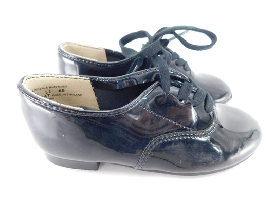 Pre-Owned Tap Shoes Dancing Fair Toddler 10W Oxford Man Made Lace Up Student