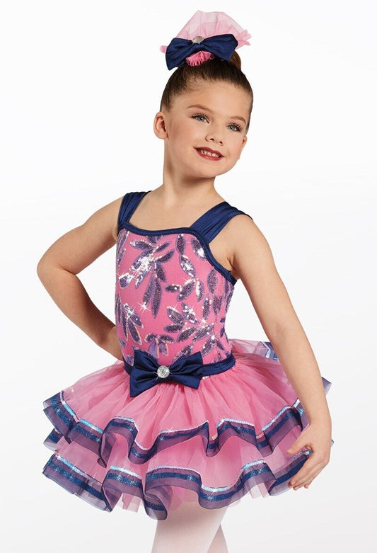 Pre-Owned Costume Weissman  12446 XSmall Child Pink  Tutu Jazz Sequin