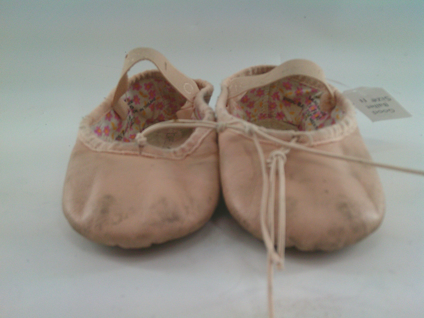 Pre-Owned Ballet Shoes Capezio Little Kids 11M Tie Drawstring Leather Single Strap Full Sole