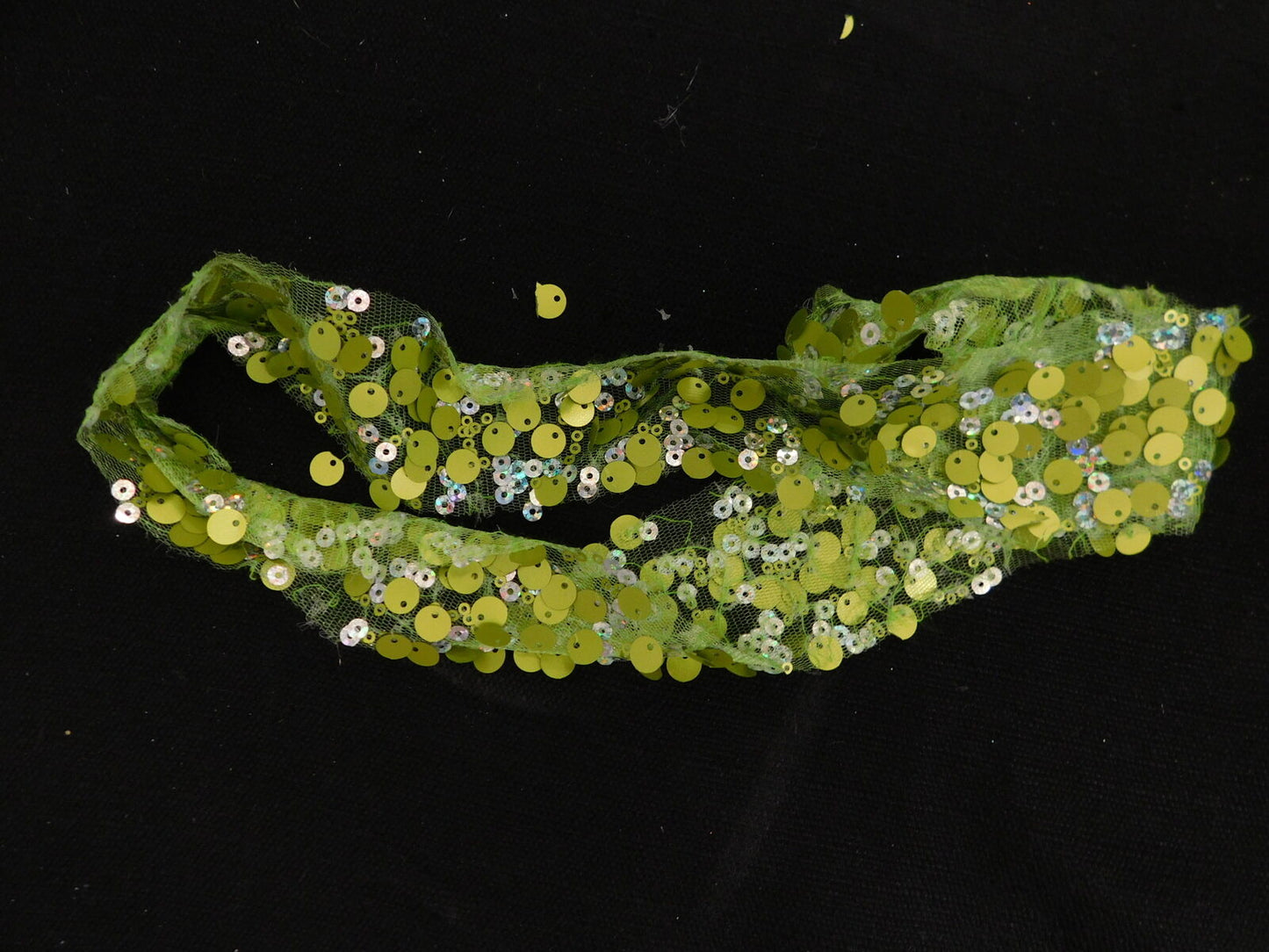 Pre-Owned Costume Costume Gallery   Large Child Lime Dress & Leggings Jazz Tap Sequin