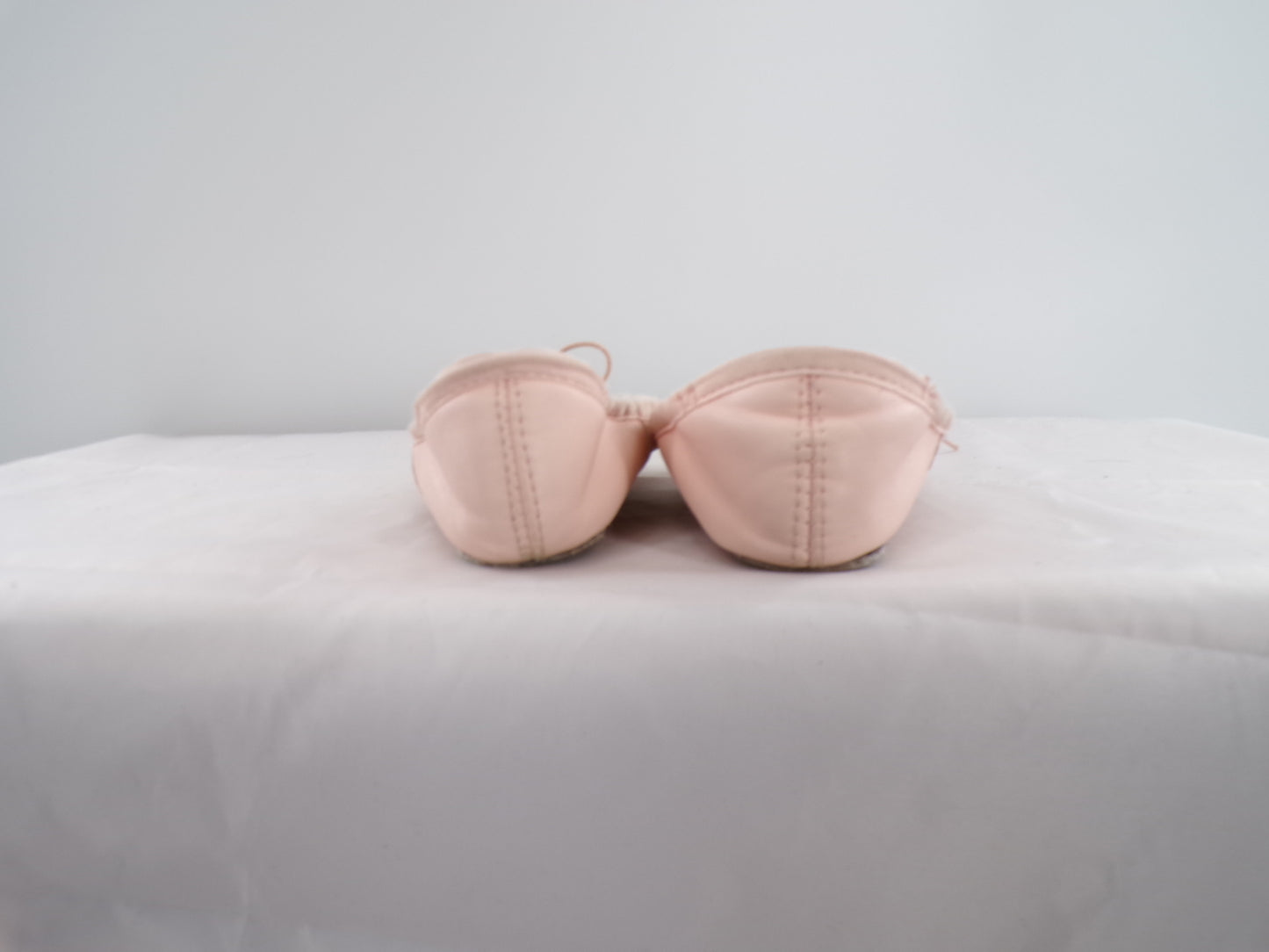 Pre-Owned Ballet Shoes Freestyle Toddler 10M Tie Drawstring Leather Single Strap Full Sole