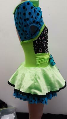 Pre-Owned Costume Gallery  18636 Small Child Green Dress Jazz Sequin