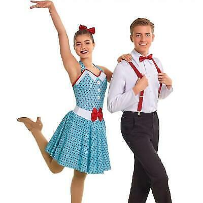 Pre-Owned Costume Curtain Call  J5407 Medium Child Turquoise  Jazz