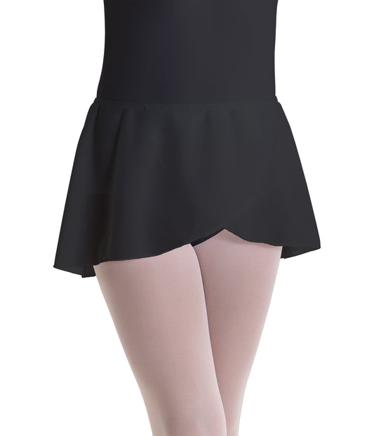 Pre-Owned Skirt Motionwear 1028 Large Child Black Floral Ballet Tap Jazz