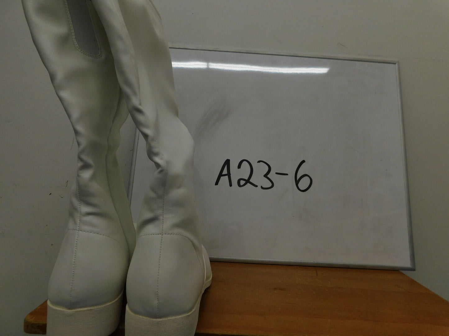 Pre-Owned Parade Shoes Danshuz Adult 9M Knee High Leather Zipper Rubber