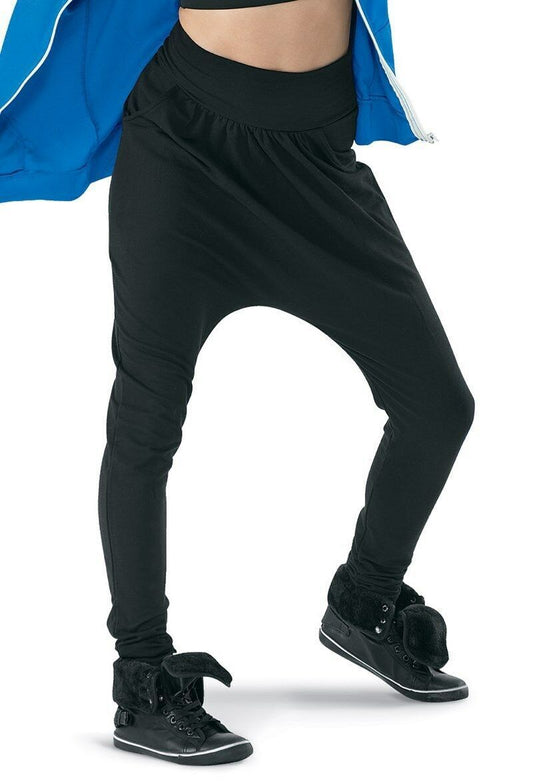 Pre-Owned Harem Pants Urban Groove  AH6773 Medium Adult Black  Hip Hop Tap