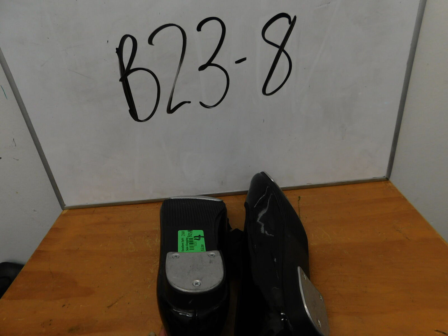Pre-Owned Tap Shoes Dance Class Big Kid 4M Tyette Leather Ribbon Student