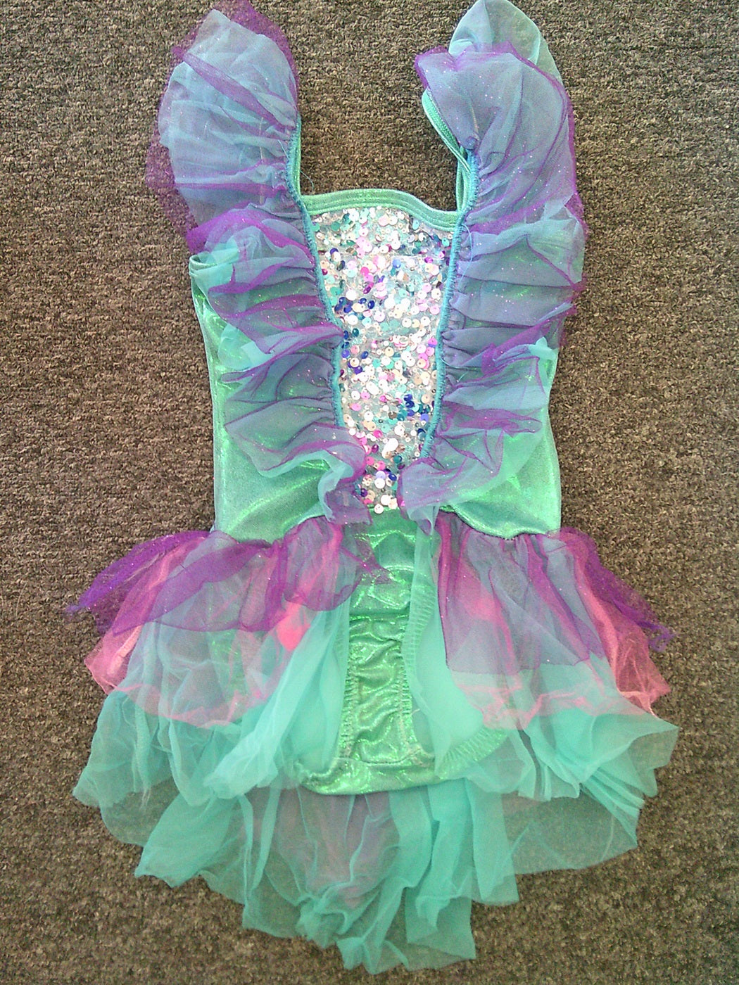 Pre-Owned Costume Medium Child Mermaid E1347 Ballet Jazz Aerial