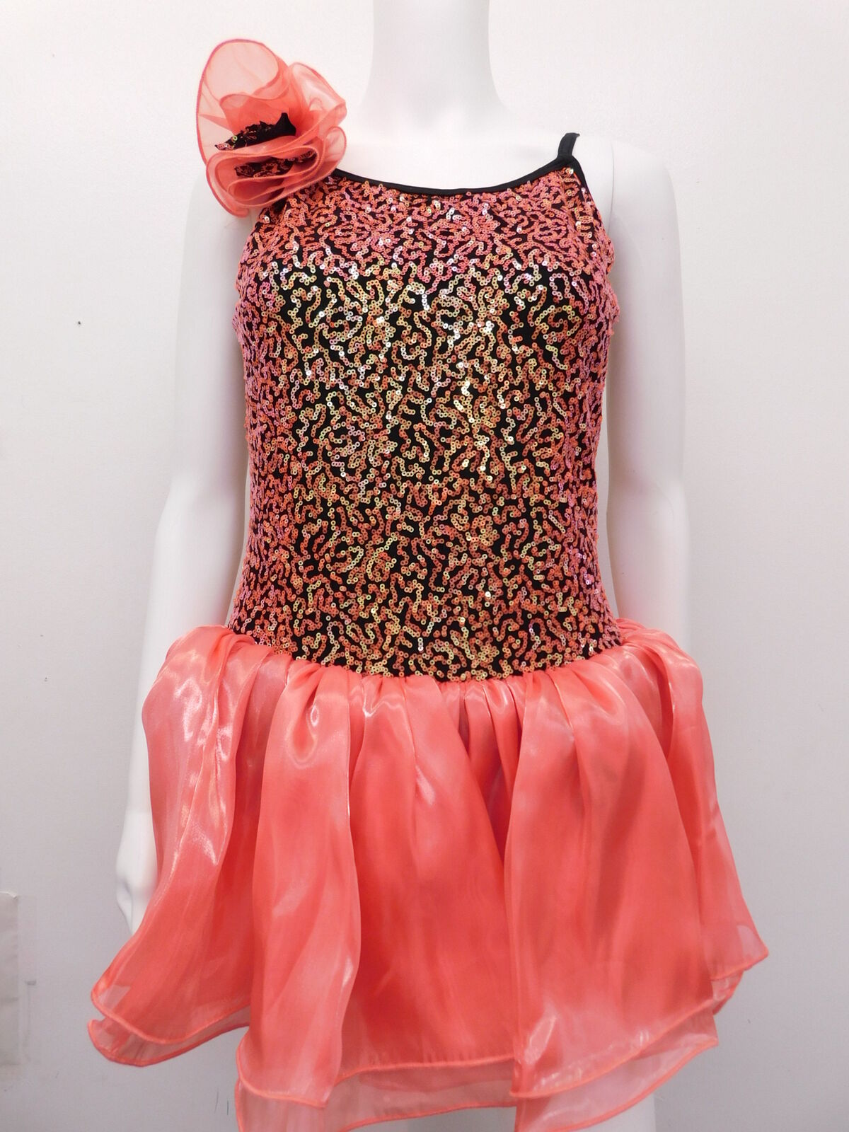 Pre-Owned Costume Curtain Call  J5256 Large Adult Coral  Jazz