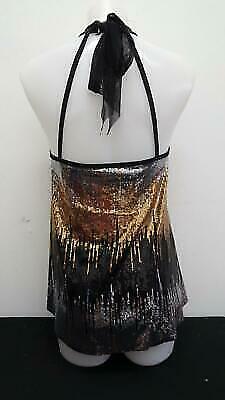 Pre-Owned Costume Gallery  16380 Large Child Metallic Dress Jazz Sequin