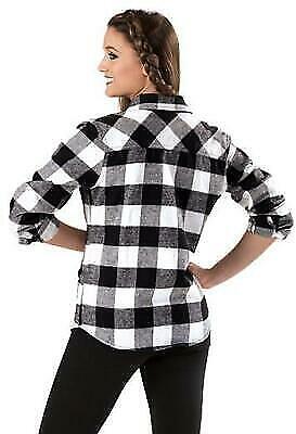 Pre-Owned Plaid Shirt Urban Groove AH3623 Small Adult White Hip Hop Jazz