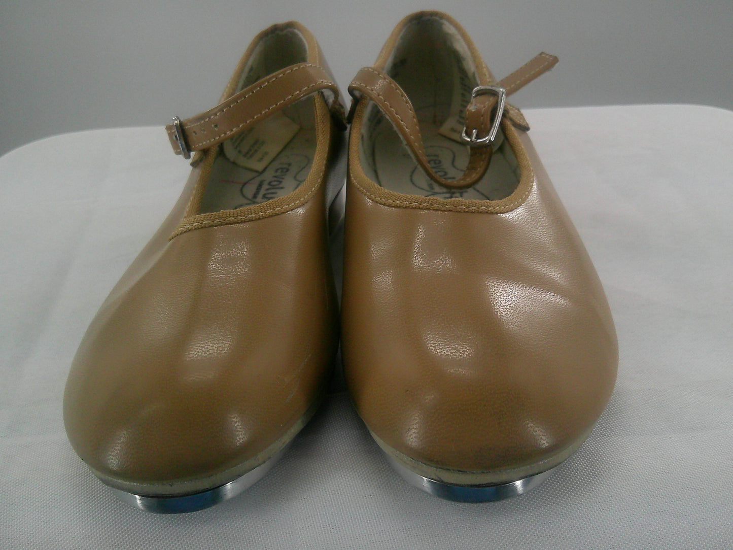 Pre-Owned Tap Shoes Revolution Kids 2M Mary Jane Leather Buckle Student