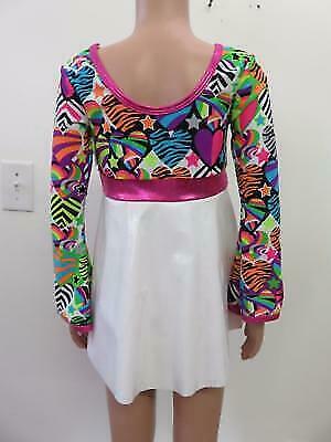 Pre-Owned Costume Curtain Call  E1351 Medium Child Colorful 60's Dress Jazz Tap