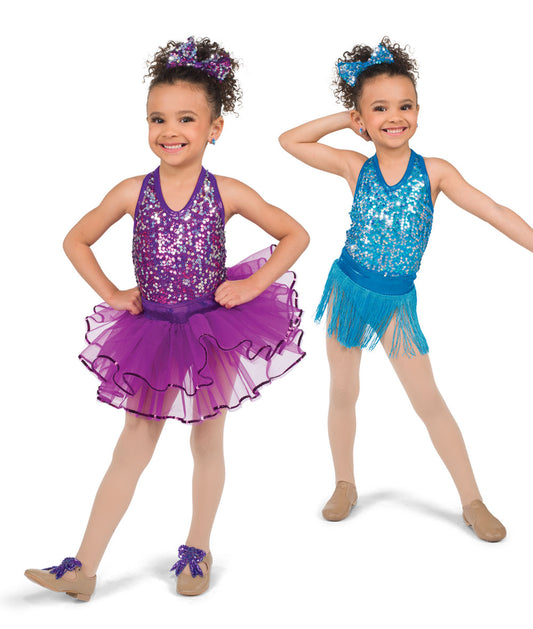 Pre-Owned Costume Small Child (Color) Purple A Wish Come True 769T Jazz Ballet Tutu Sequin