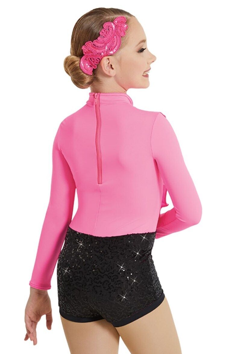 Pre-Owned Costume Weissman  12067 Intermediate Child Pink Suit Look Jazz Acro