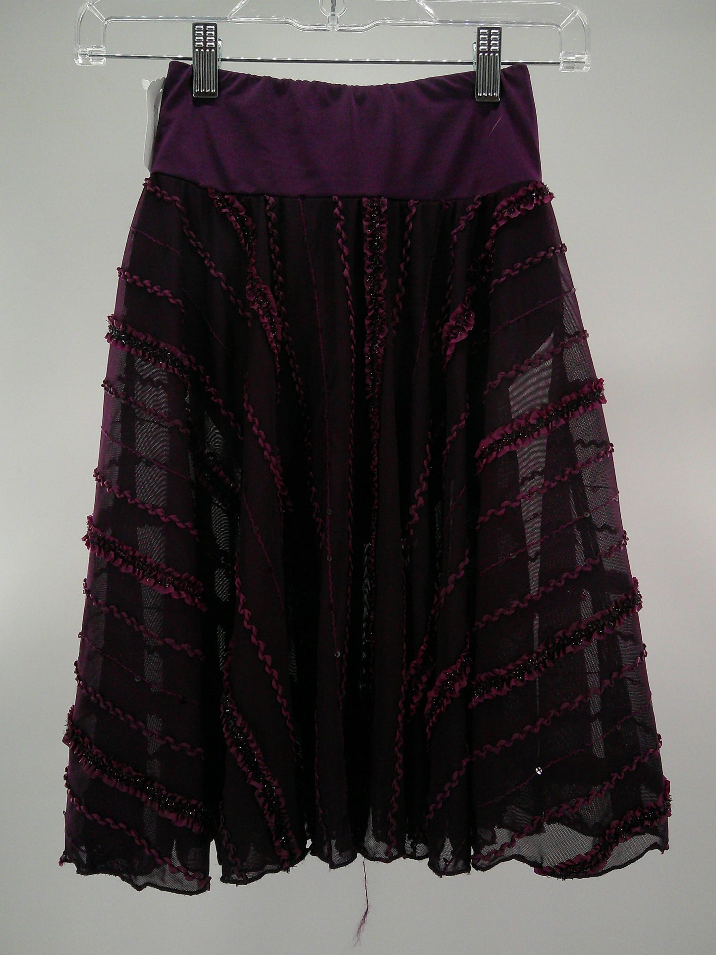 Pre-Owned Costume Skirt No Tag   Small Adult Eggplant Purple  Lyrical Jazz