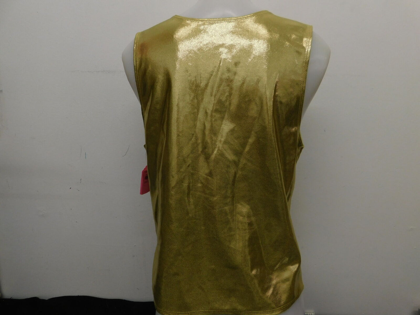 Pre-Owned Vest Double Platinum   Small Adult Gold  Tap Jazz Broadway