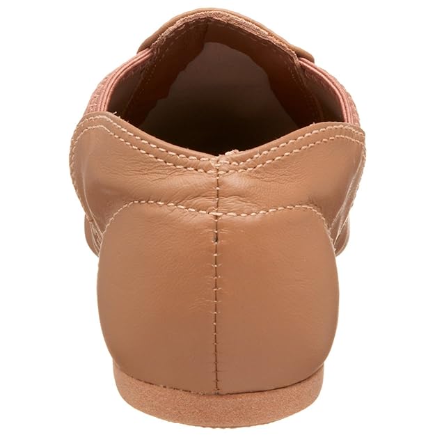 New Jazz Shoes Capezio CG15 Adult Caramel Suntan and Black Split Sole Stretch Slip On
