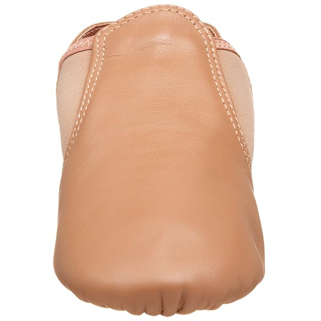 New Jazz Shoes Capezio CG15 Adult Caramel Suntan and Black Split Sole Stretch Slip On