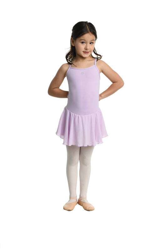 New Dress by Danz N Motion 731 Camisole Small Child Lavender Butterfly Back Ballet