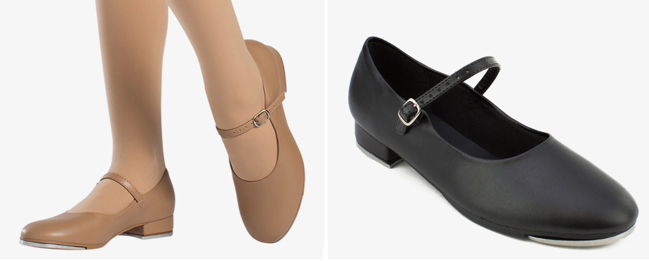 NEW Tap Shoes So Danca TA06 Mary Jane Black Caramel and Tan Toddler through Youth Sizes