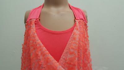 Pre-Owned Costume Costume Gallery   Large Child Orange Unitard Jazz Sequin